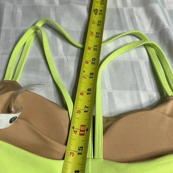 Y2K KARMA ATHLETICS bright neon yellow halter cami tank top,cut out ,straps - Picture 15 of 15